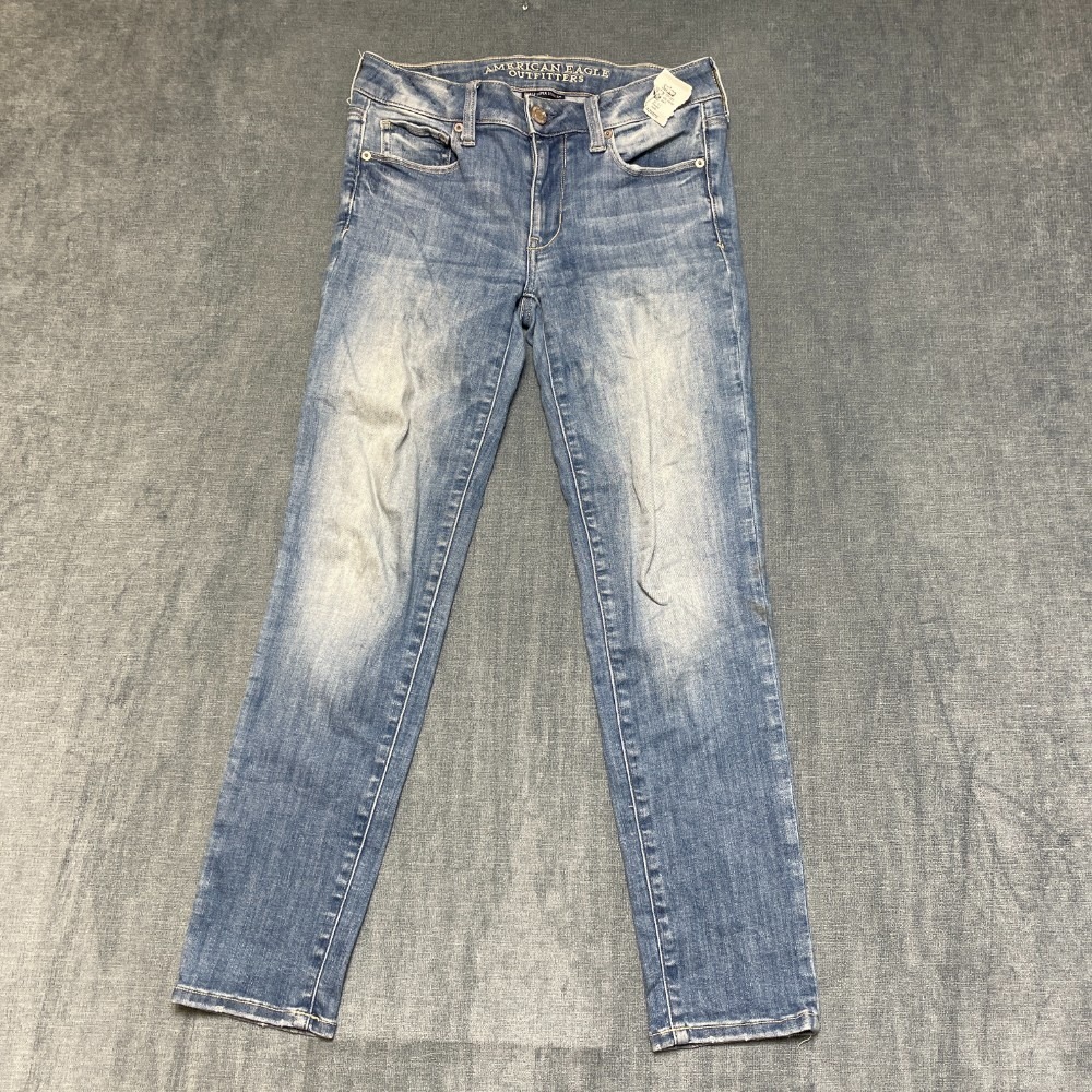 American Eagle Outfitters Super Super Stretch Jeans Womens 5 29x37 Blue Denim